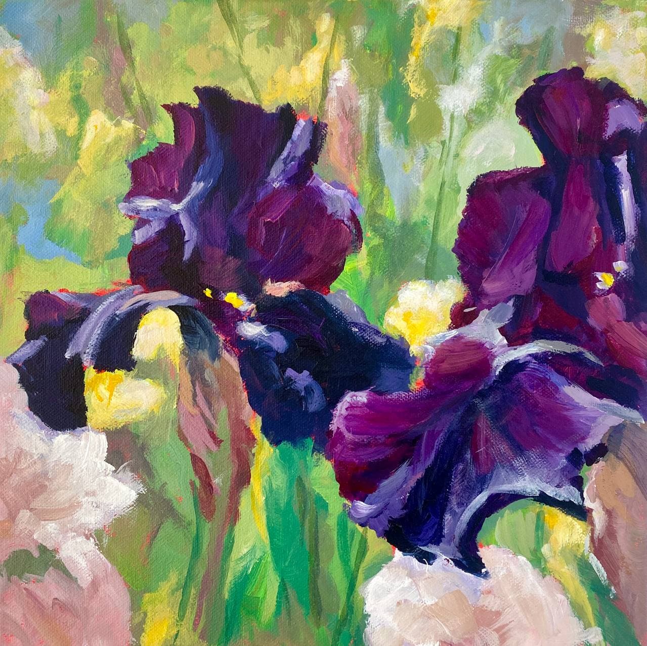 Purple Whispers in Sunlight — Flowers